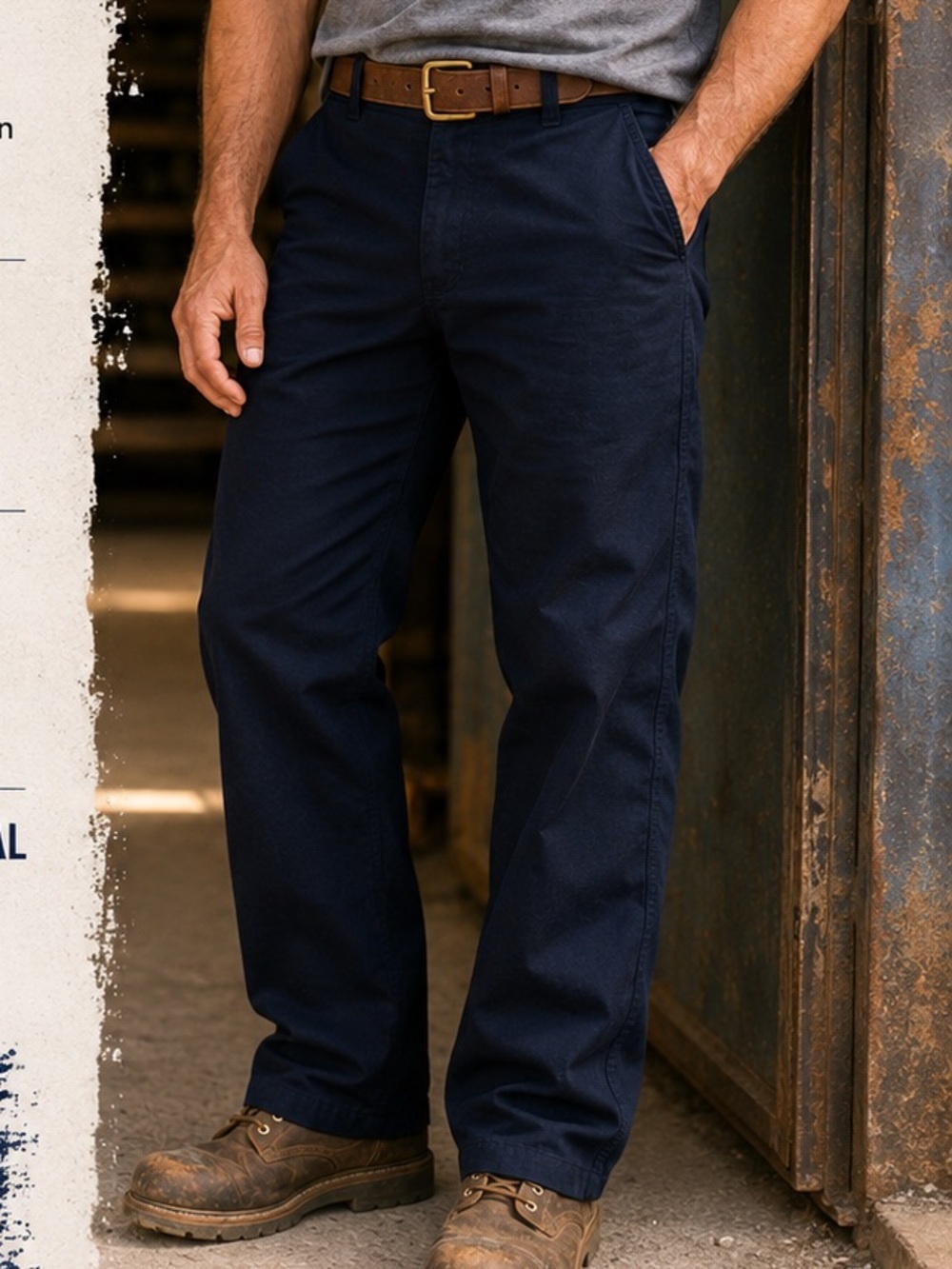 Carhartt fire resistant Men's navy blue cargo pants 40x30 no stains or wear